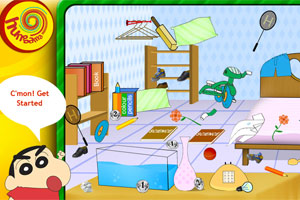 蜡笔小新收拾房间