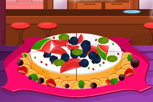 芝士蛋糕配水果