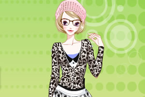 可爱女孩在巴黎