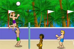 夏日沙滩排球