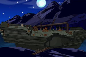 逃离废弃海盗船