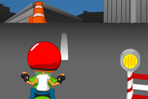 飞驰在上班的路上