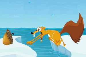 冰河世纪4松鼠吃坚果