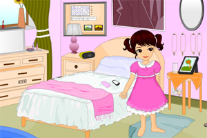 女孩房间找东西