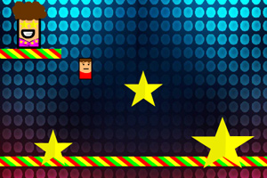 方块男孩躲五角星