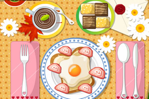 丰盛的早餐搭配