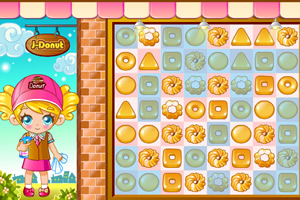 甜甜圈的美味橱窗