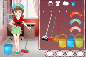 清理房间的小妹