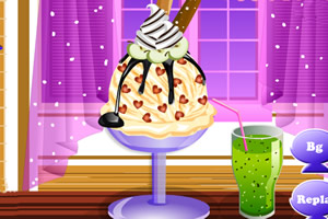 冰凉香草冰淇淋