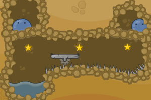 蓝色果冻回水里2