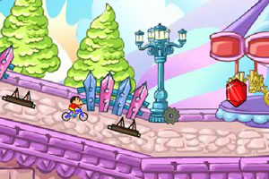 蜡笔小新骑车大冒险无敌版