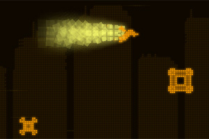 像素小人吃金币