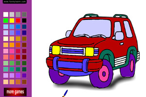 吉普车填色