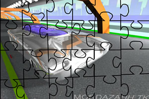 奔跑的汽车拼图