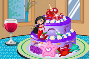 漂亮美人鱼蛋糕