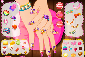 糖果美甲