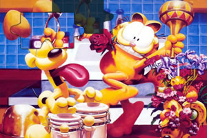 加菲猫简单拼图