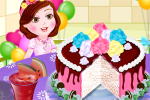 美味的冰淇淋蛋糕