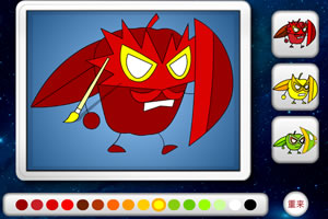 苹果超人涂涂看