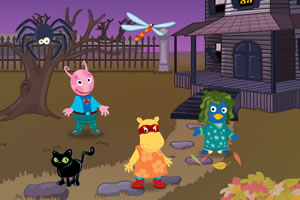 双角鹿的万圣节