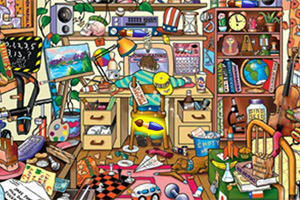 凌乱屋子找东西