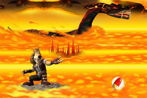 狮心王岩浆冲浪