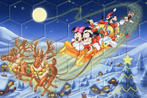 可爱米奇易趣拼图