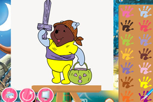 万圣节维尼着色