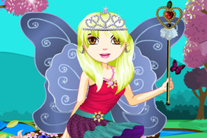 美丽的蝴蝶女孩