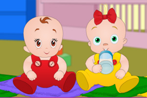 照顾可爱的婴儿