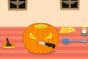 万圣节南瓜灯制作