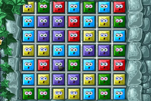 石壁上的七彩方块