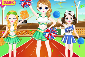 为啦啦队长打扮