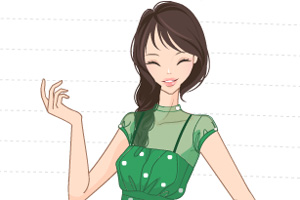 装扮苗条的姑娘