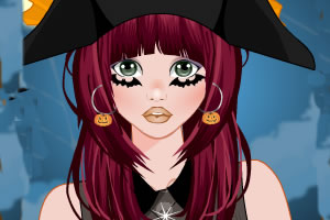 万圣节可爱女孩