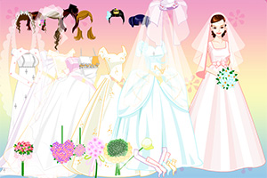 新娘完美的婚纱