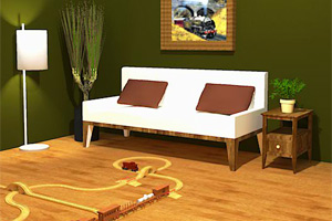 逃离火车模型屋