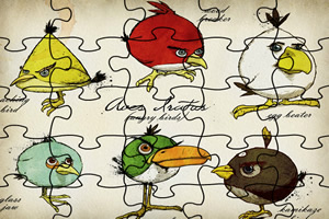 愤怒的小鸟表情拼图