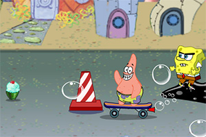 海绵宝宝滑板赛