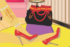 酷女孩的高跟鞋