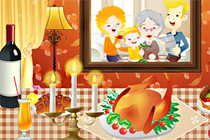 感恩节餐桌布置