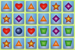 五彩图形对对碰