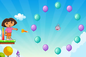 小孩飞镖扎气球