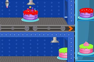 加工美味的蛋糕 