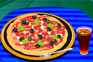 可口美味的比萨