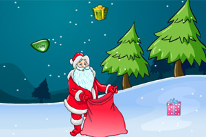 圣诞老人接礼品