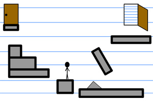 火柴人纸上寻门