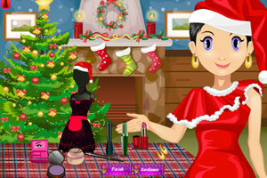 沙拉圣诞节美容