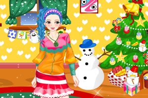 圣诞节可爱女孩