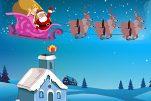 圣诞老人投送礼物